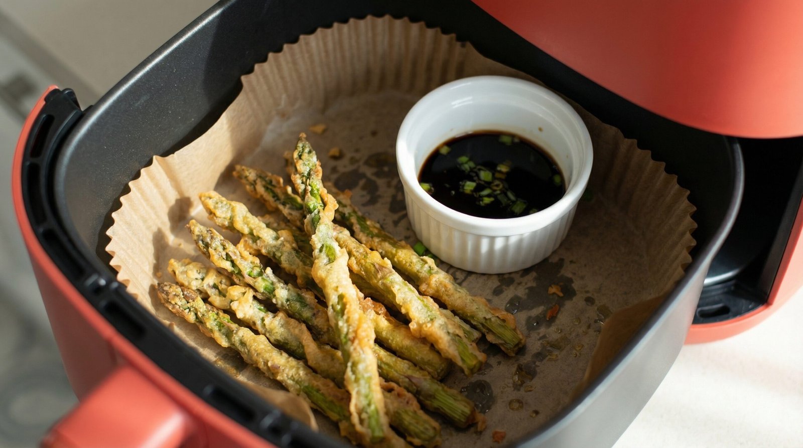 Tempura Asparagus with Soy Dipping Sauce