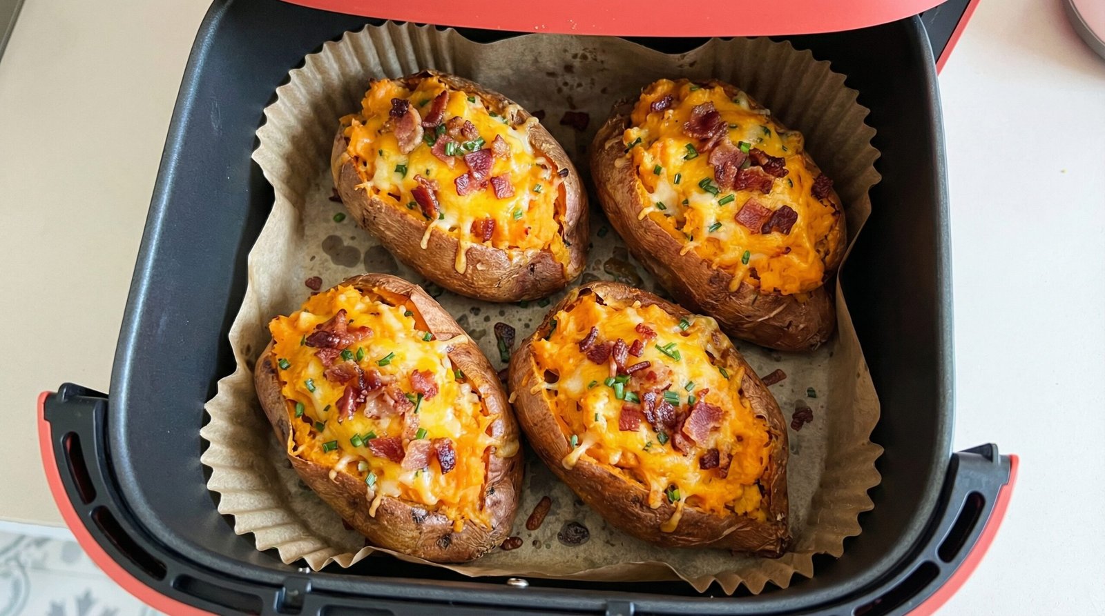 Twice-Baked Air Fryer Sweet Potatoes