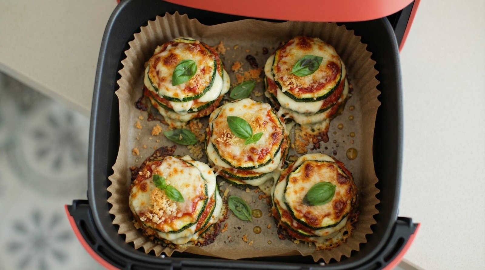 Zucchini Parmesan Stacks